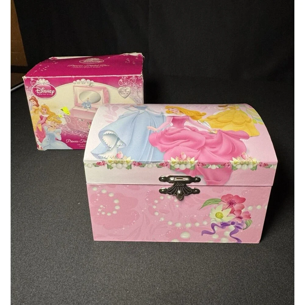 Disney Princess Cinderella Y2K FAB Jewelry Trinket Box Chest - New, Open Box